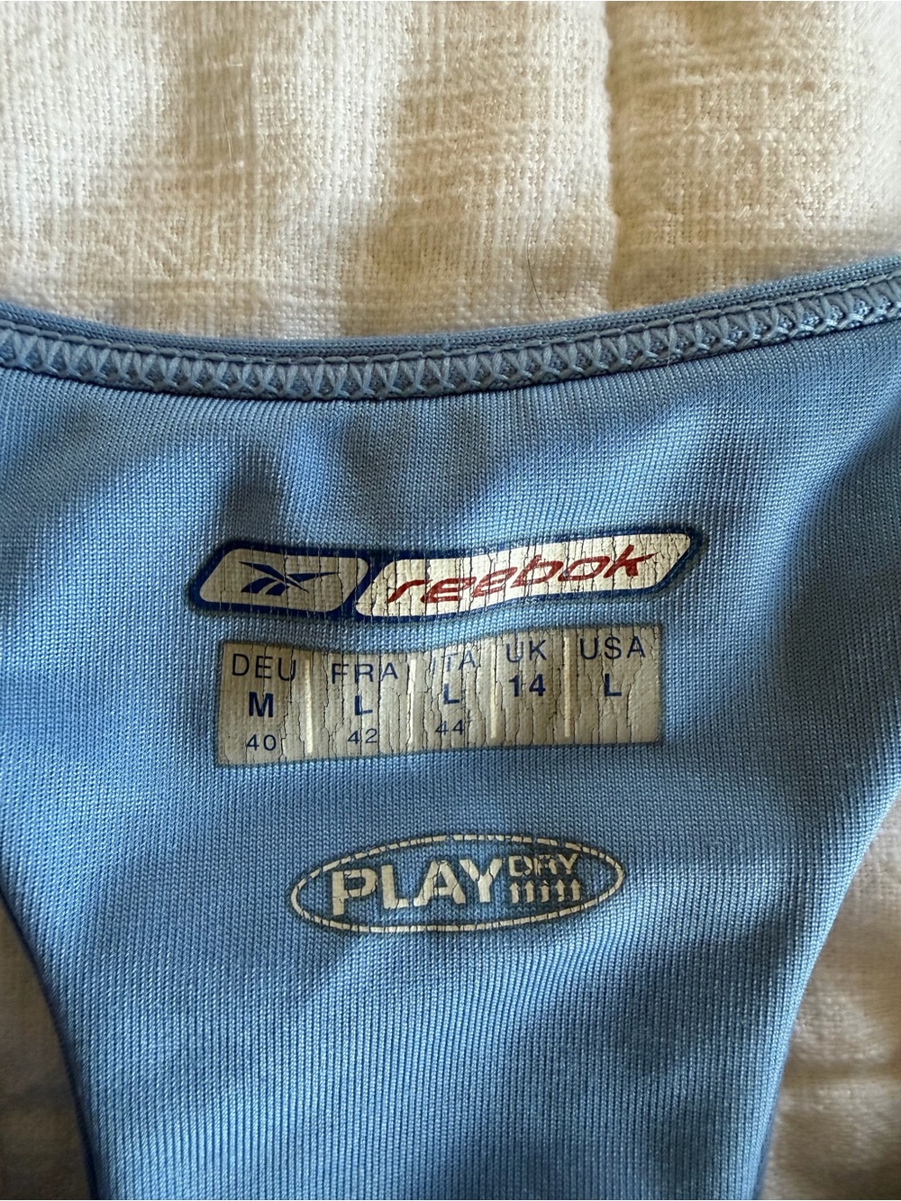 Reebok Light Blue Performance Racerback Tank - Picture 3 of 3